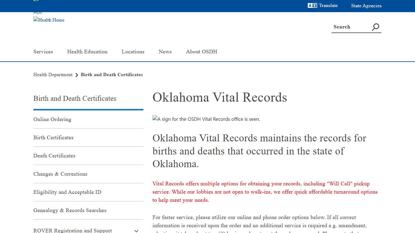 Birth and Death Certificates